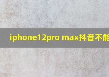 iphone12pro max抖音不能全屏